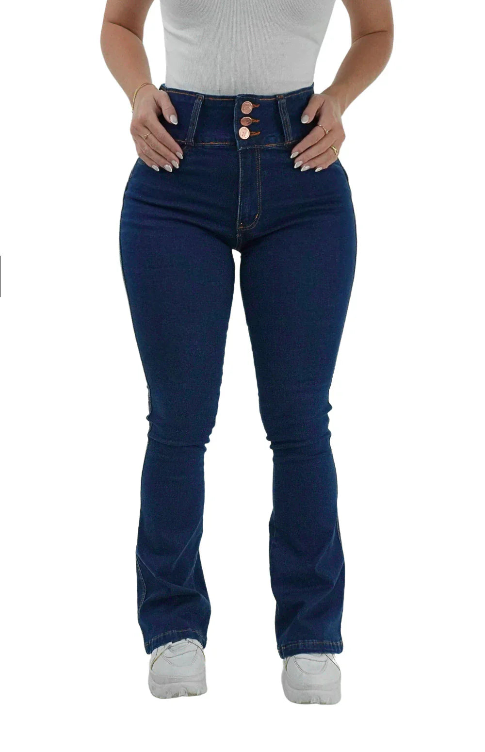 CALÇA JEANS PARA BAIXINHAS - FLARE TRIMODELADORA BLUE