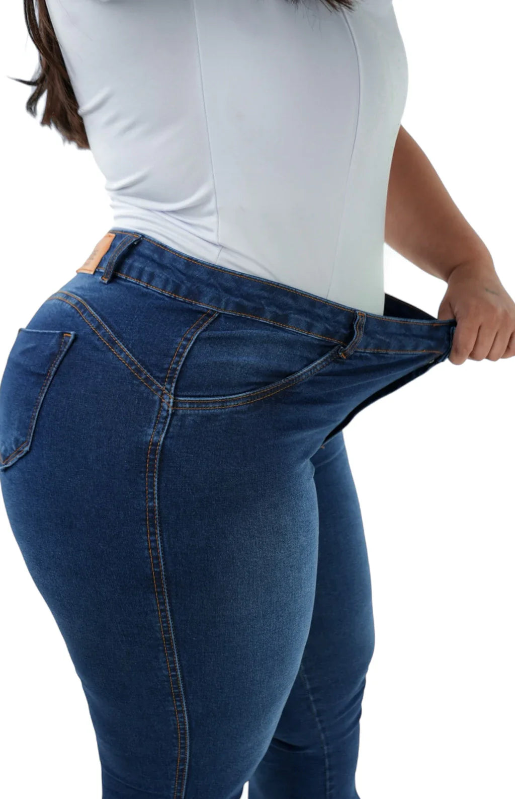 CALÇA JEANS PARA BAIXINHAS PLUS SIZE - FLARE BLUE CHIC