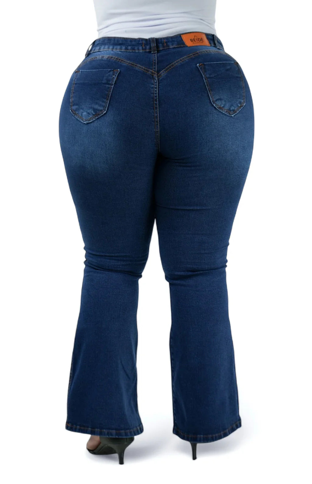 CALÇA JEANS PARA BAIXINHAS PLUS SIZE - FLARE BLUE CHIC