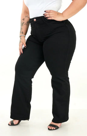 CALÇA JEANS FEMININA - RETA PRETA INTENSE