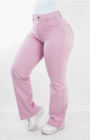 CALÇA FEMININA - WIDE LEG ROSA BEBÊ