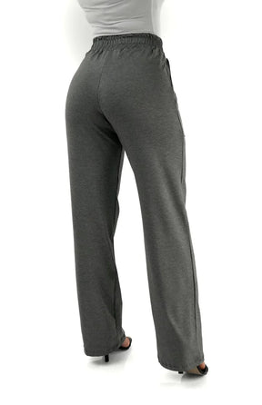 CALÇA PANTALONA CINZA MESCLA - CAIMENTO SOLTINHO