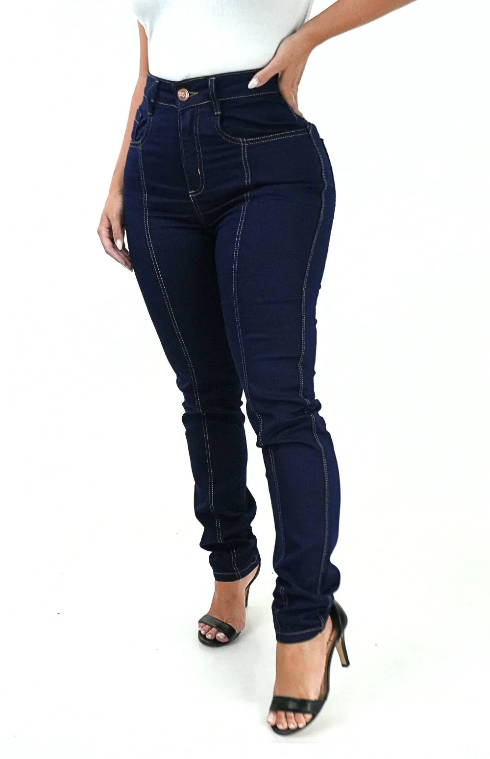 CALÇA JEANS FEMININA - RETA ELEGANCE CLÁSSICA