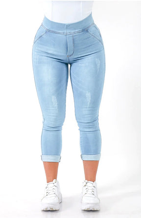 Calça Jeans Feminina - Extreme Power Comfy Capri Clara