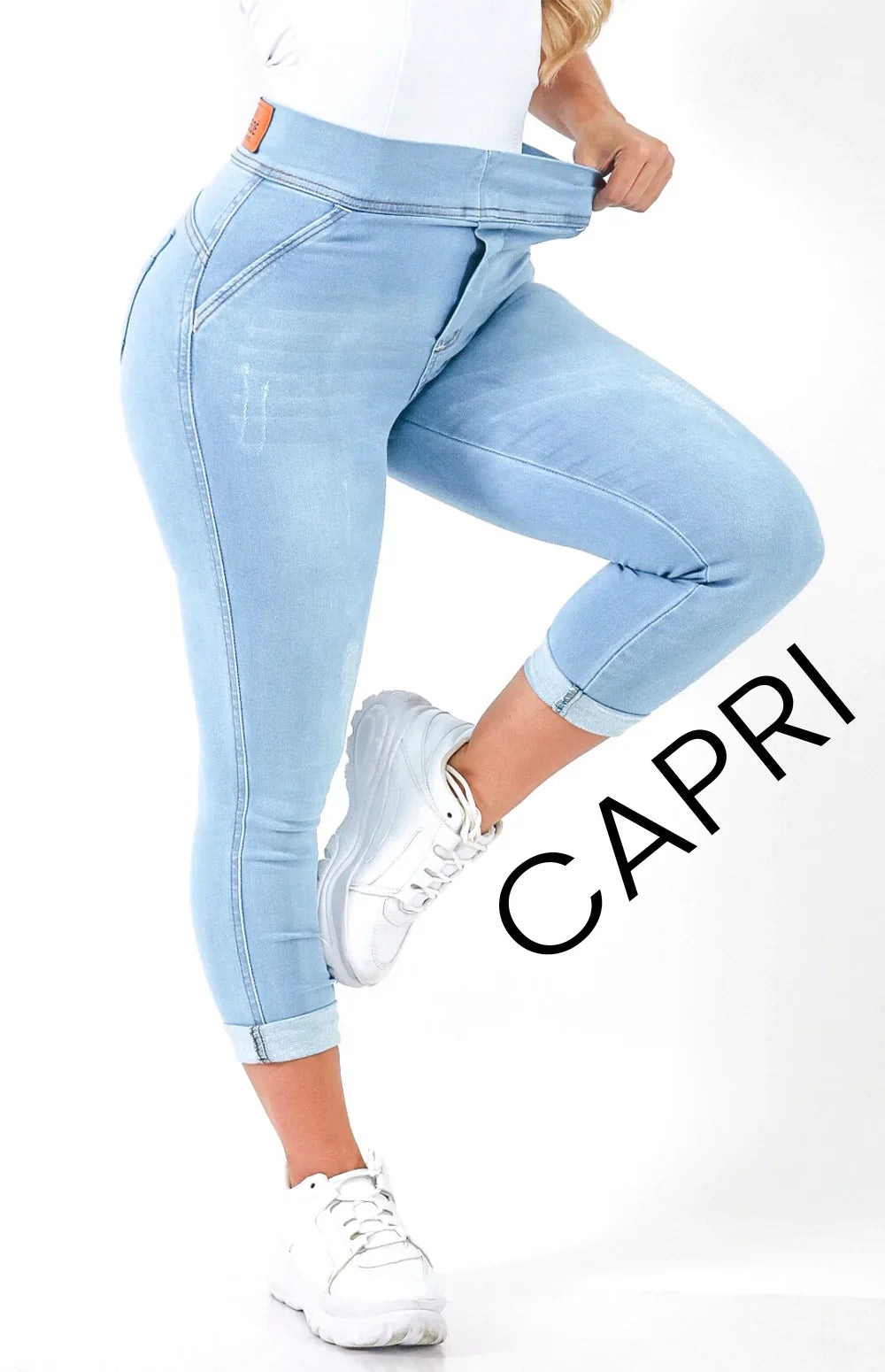 Calça Jeans Feminina - Extreme Power Comfy Capri Clara
