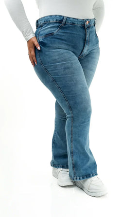 CALÇA JEANS FEMININA - FLARE PARA BAIXINHAS AZURE